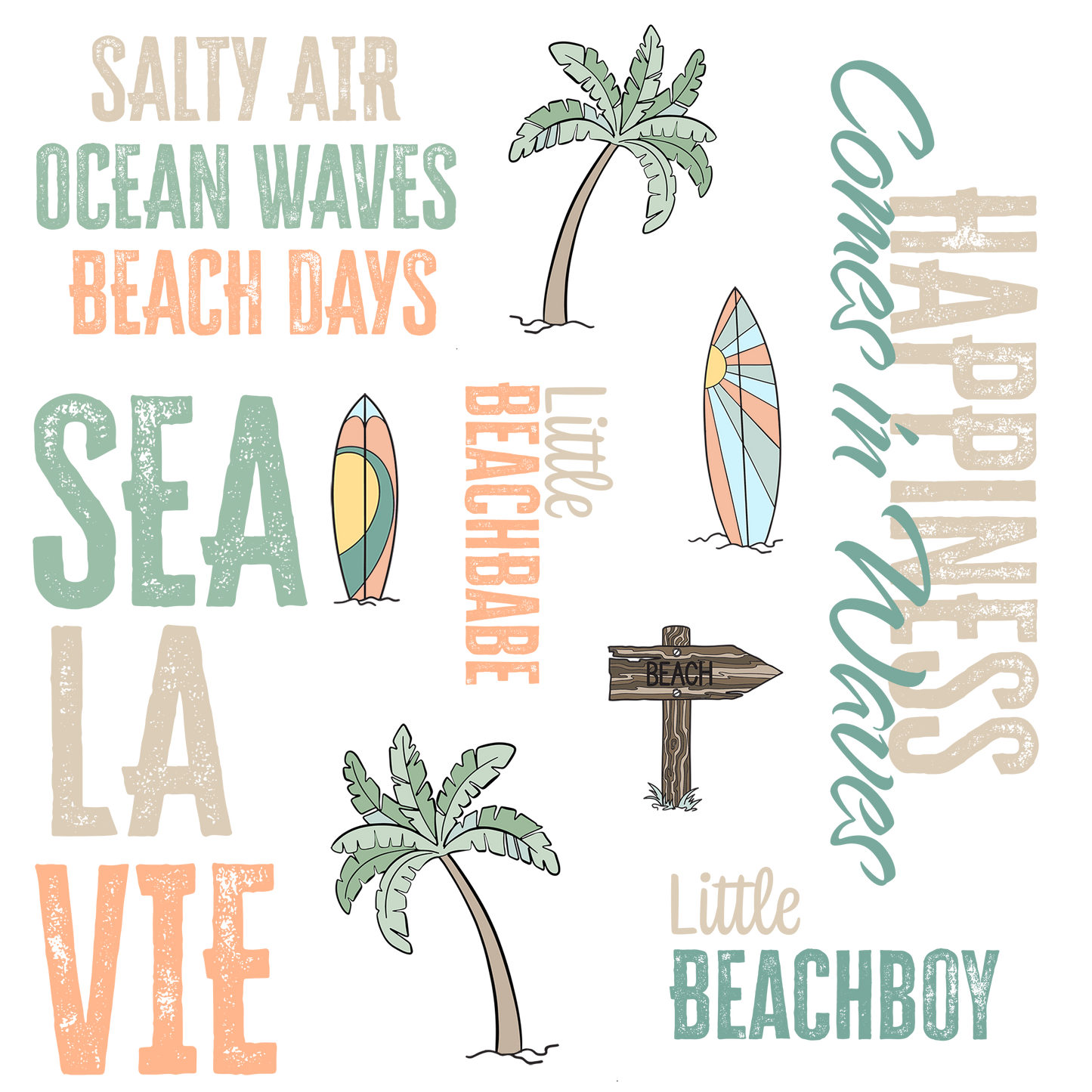Bügelbild Groß | Beachvibe