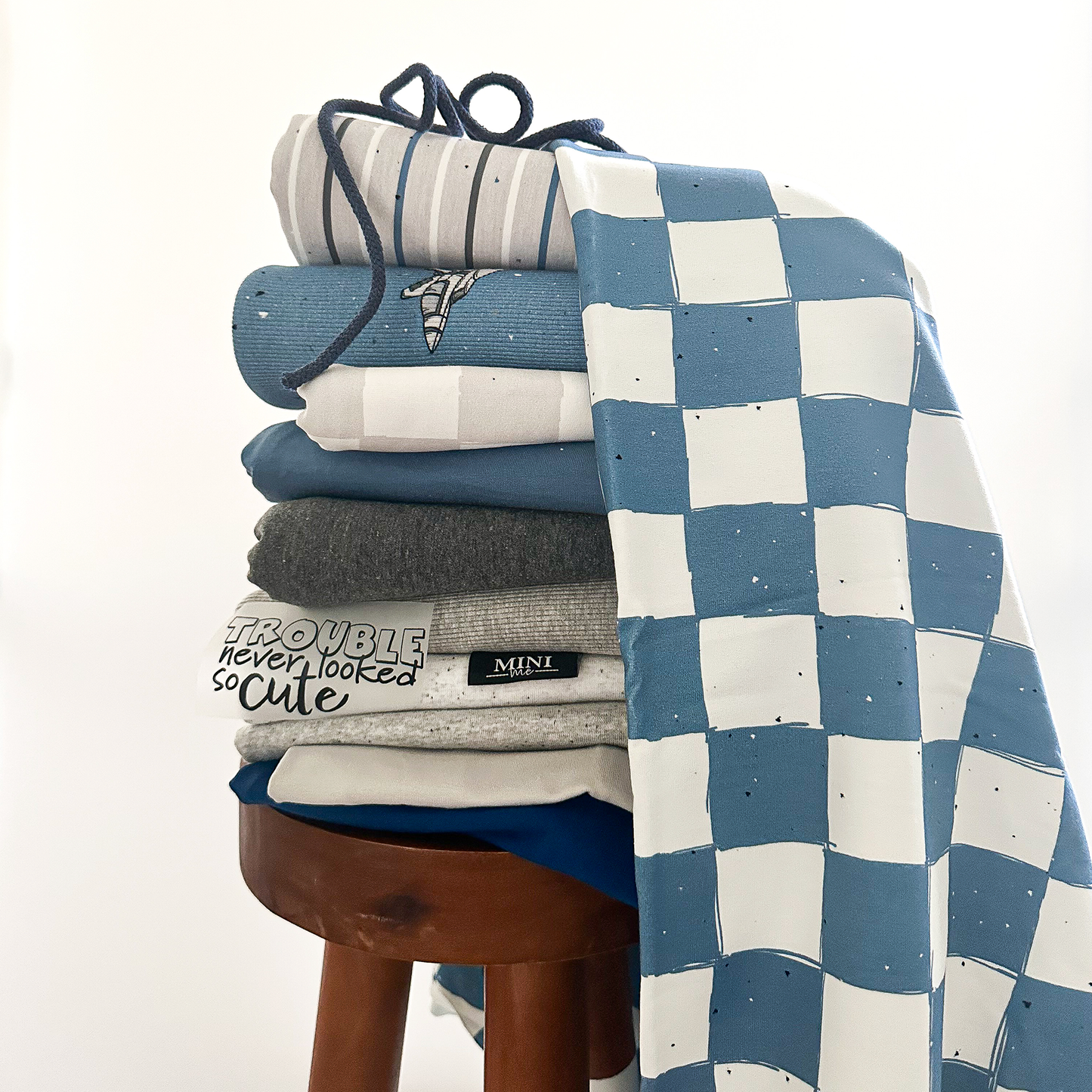 Bio French Terry | Blue checks