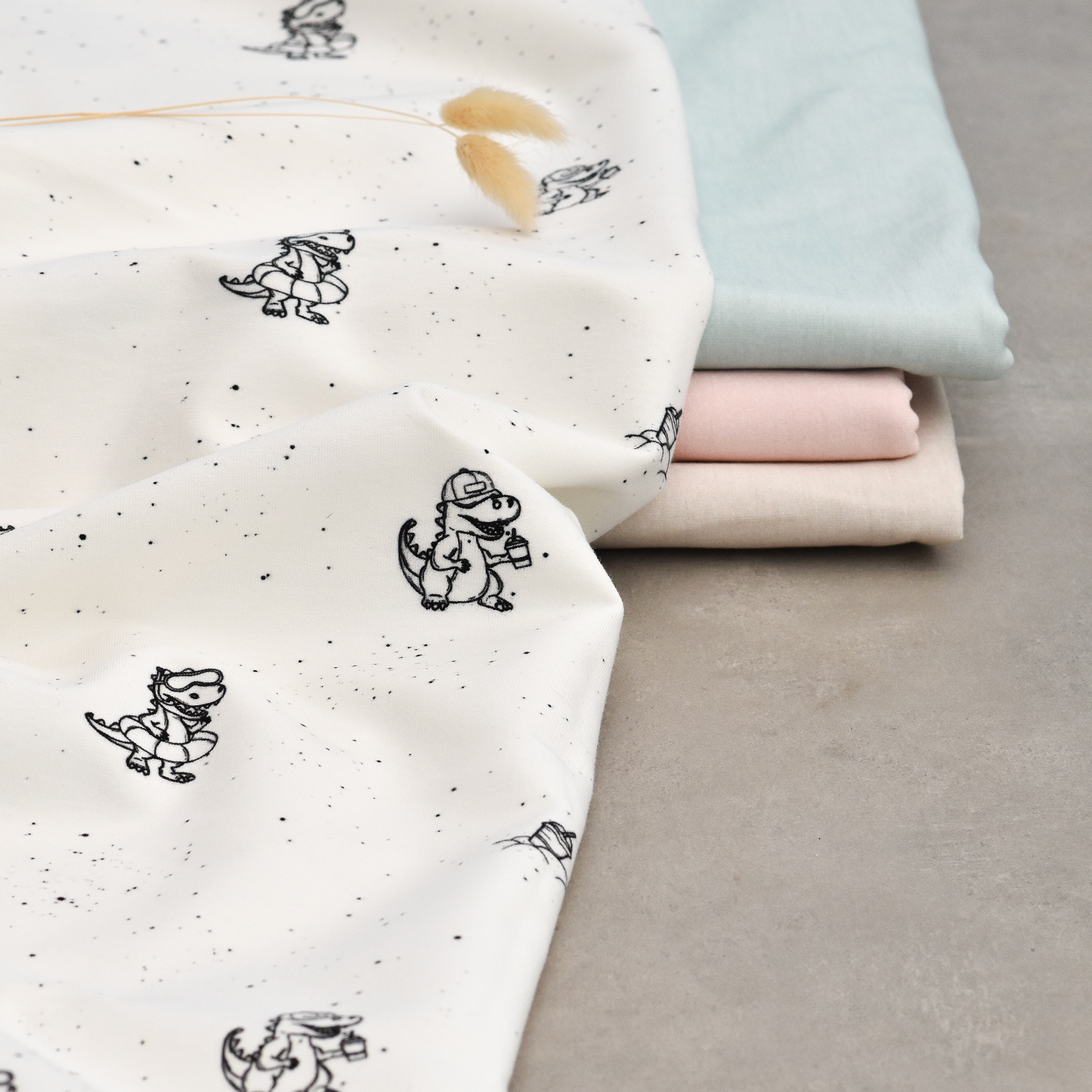 Bio French Terry | black and white SummerDino