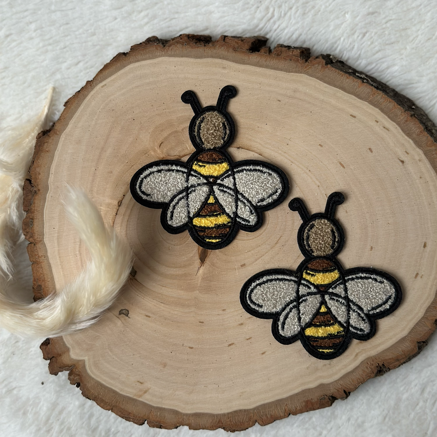 Chenille Patch I Happy Bee