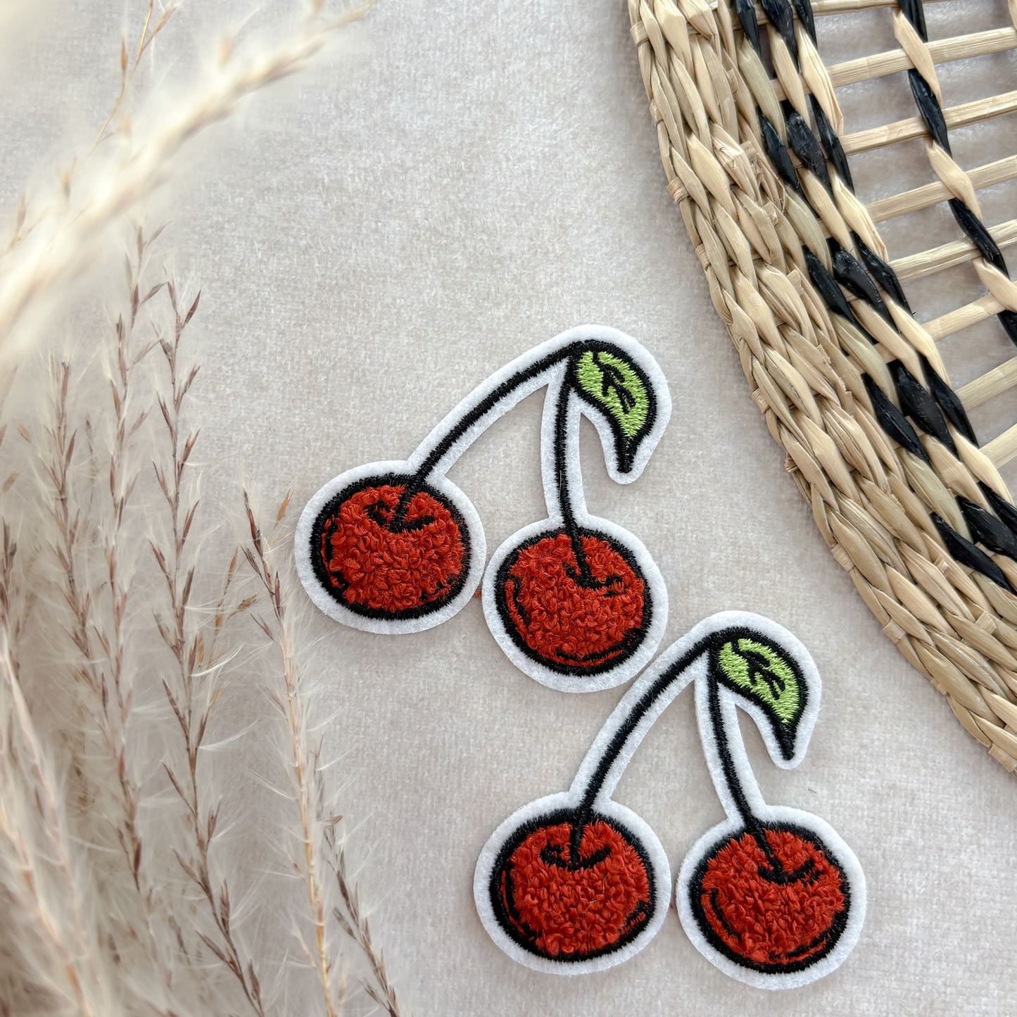 Chenille Patch I Cherry