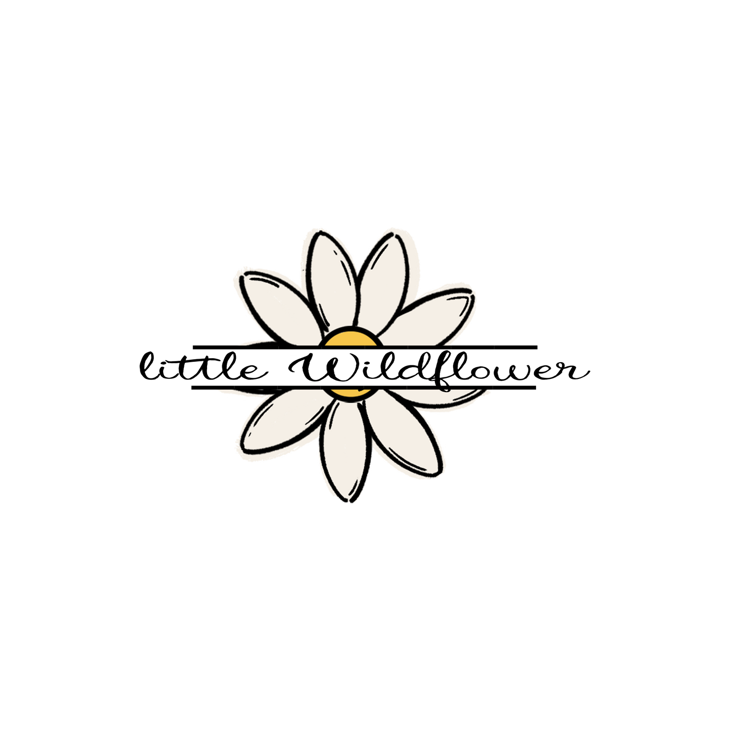 Bügelbild Groß | Daisy plus Spruch