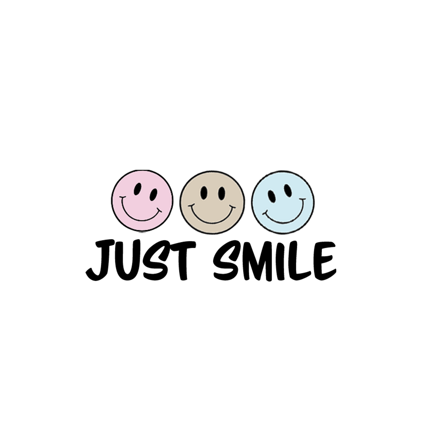 Bügelbild Groß | Just Smile