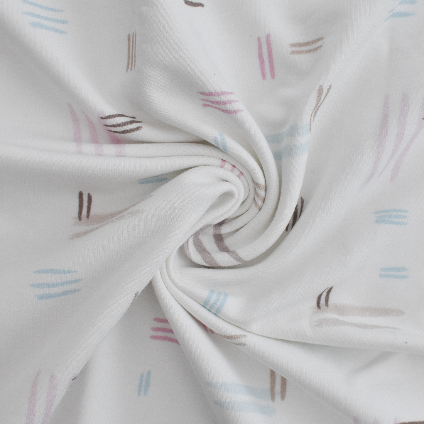 Bio French Terry | Messy Pastell Stripes