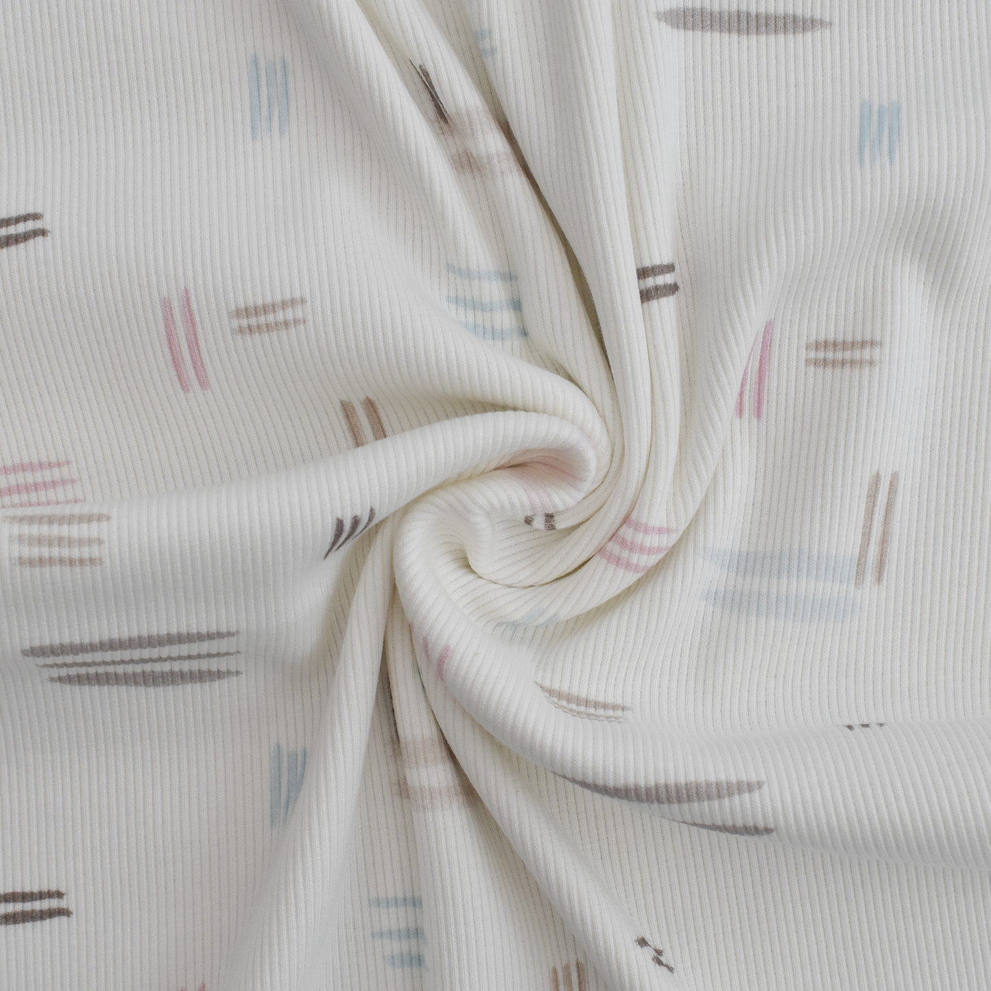 Bio Heavy Ribjersey | Messy Pastell Stripes