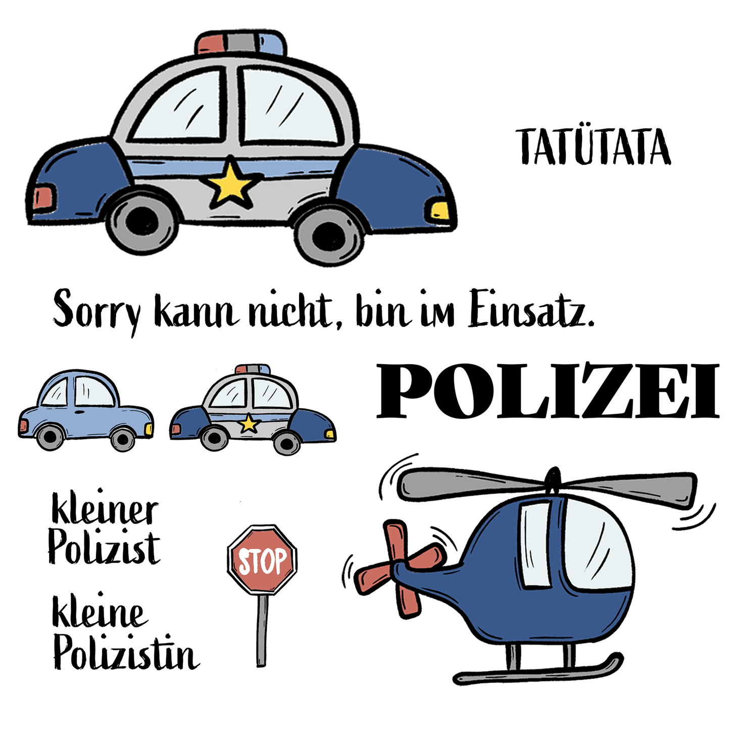 Bügelbild Groß | Polizei