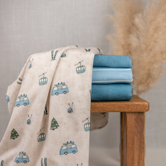 Bio French Terry | Wintervan blau