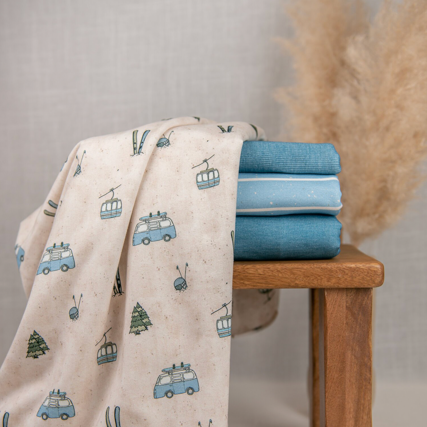 Bio French Terry | Wintervan blau