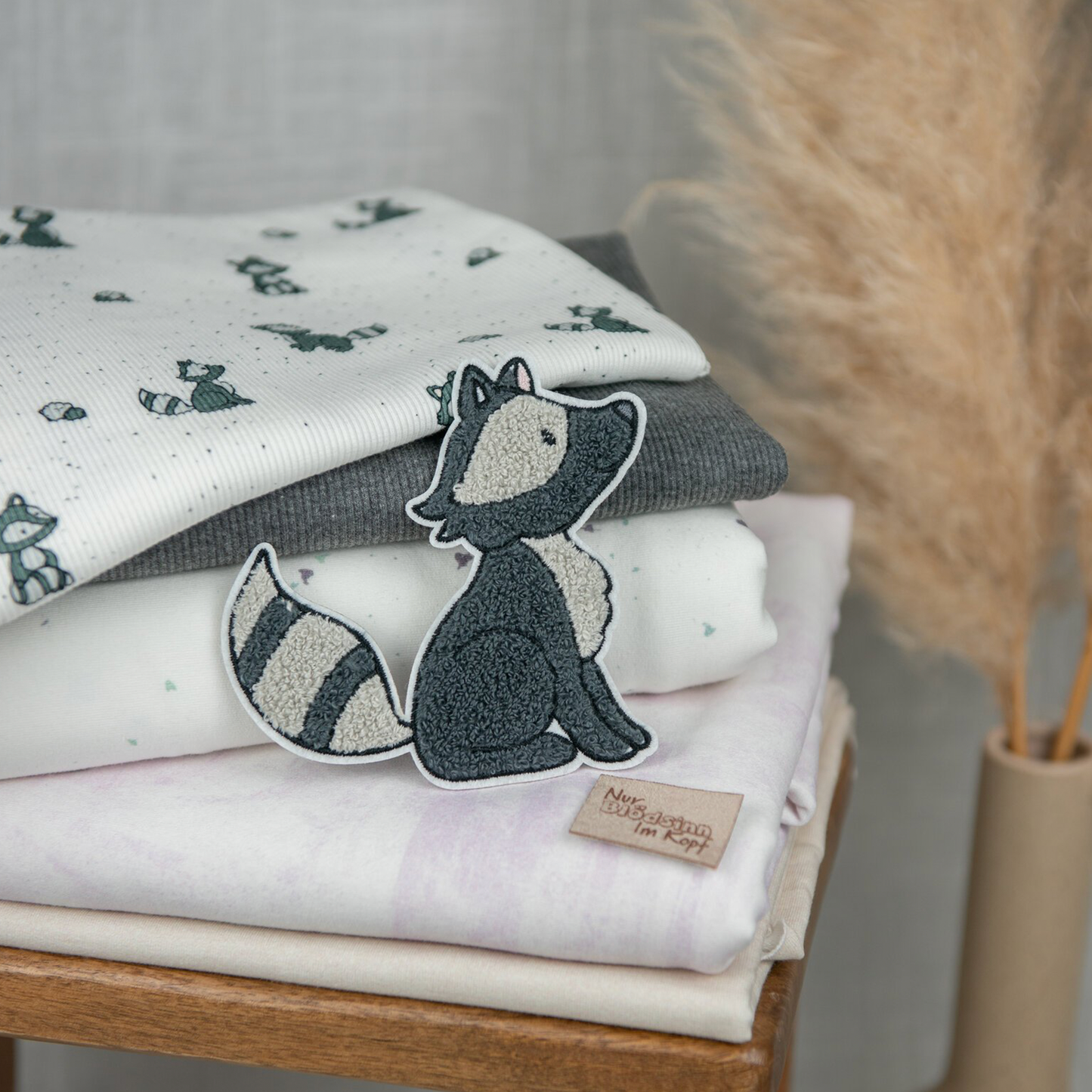 Chenille Patch I Waschbär