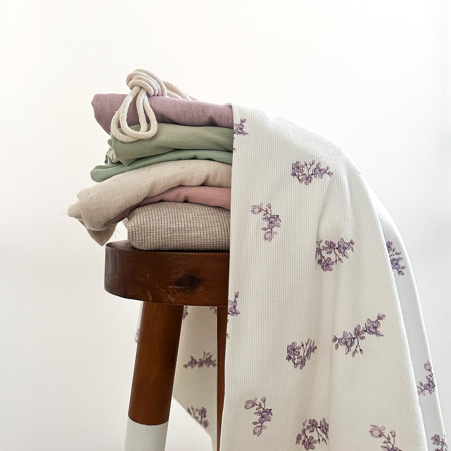 Bio Heavy Ribjersey | Vintage Flower