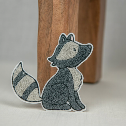 Chenille Patch I Waschbär