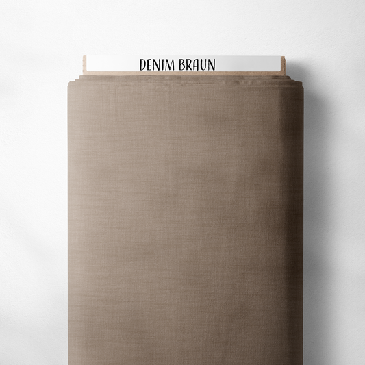 Bio French Terry | Denim braun