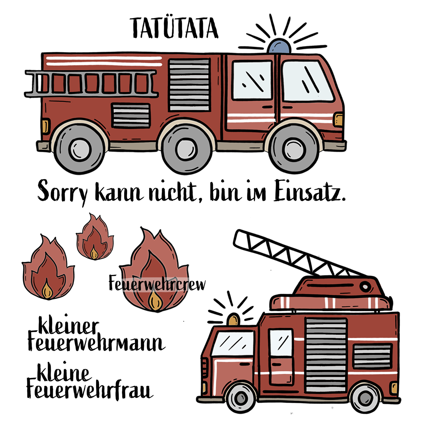 Bügelbild Groß | Feuerwehr