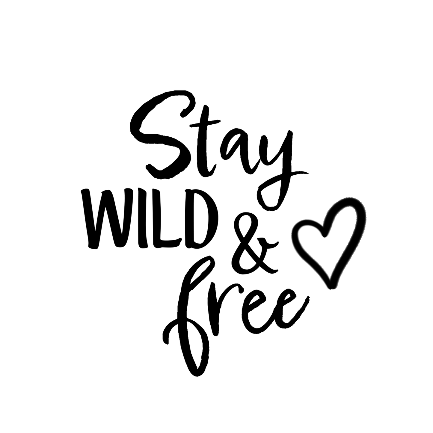 Bügelbild Groß | Stay Wild and Free