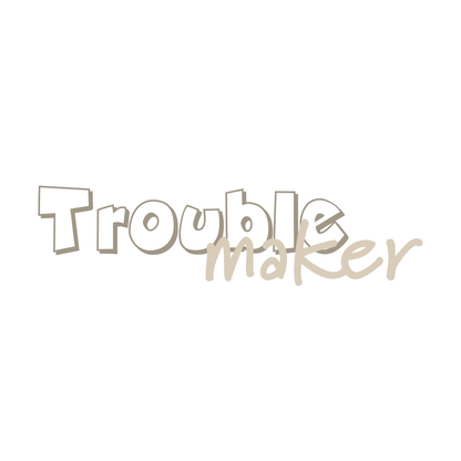 Bügelbild Groß | Troublemaker