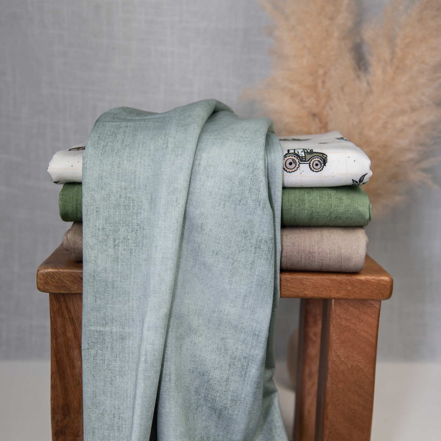 Bio French Terry | Denim washed grau