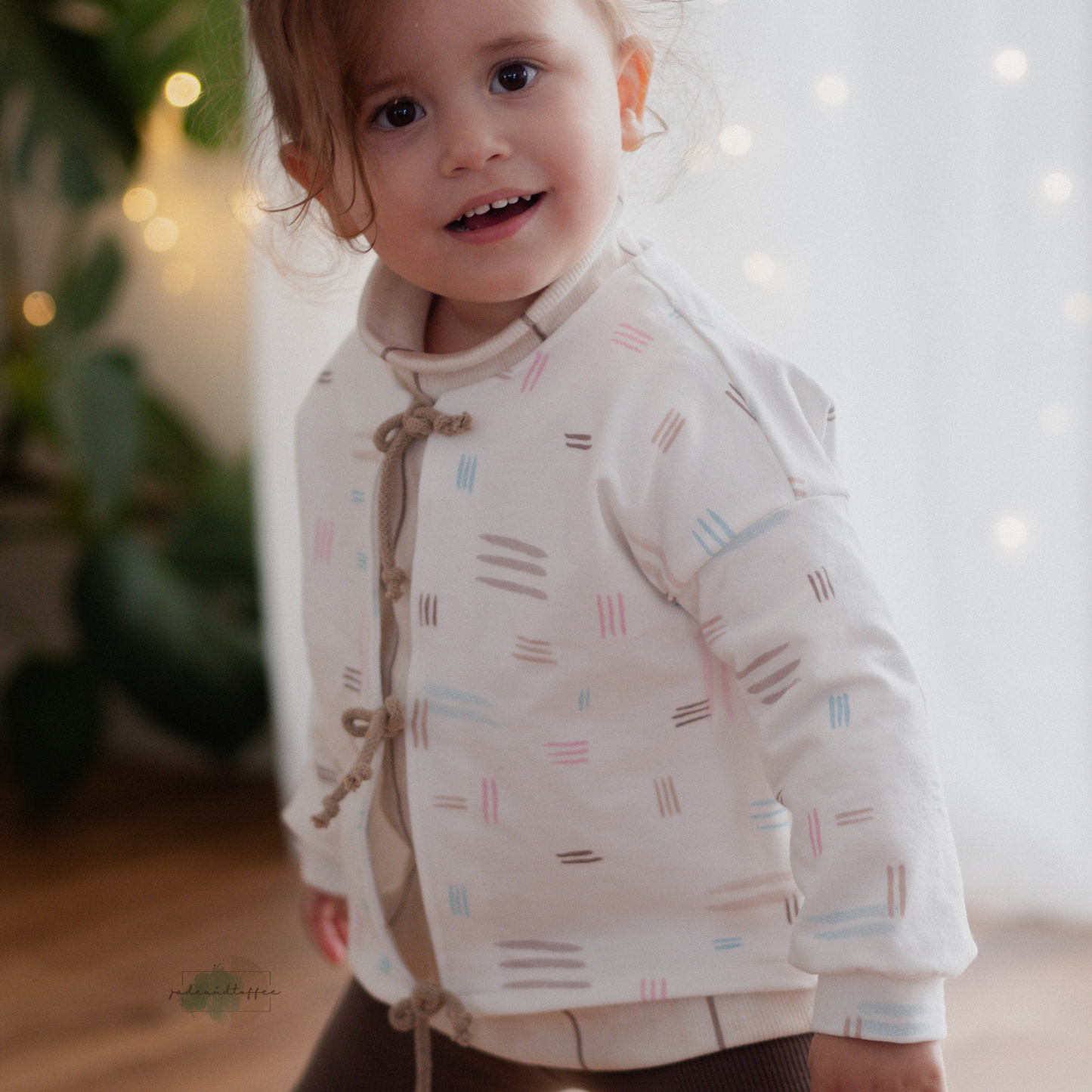 Bio French Terry | Messy Pastell Stripes