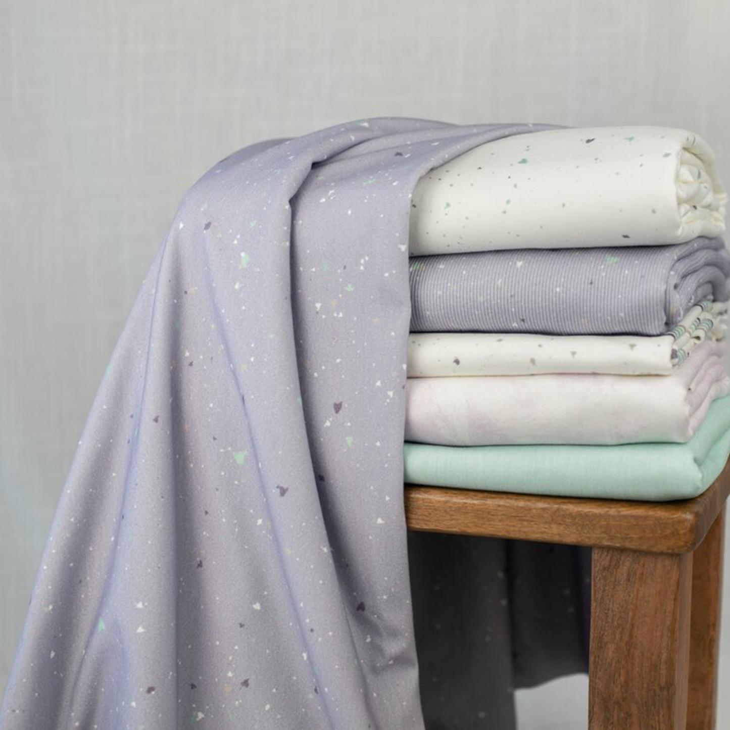 Bio French Terry | Lila Konfetti