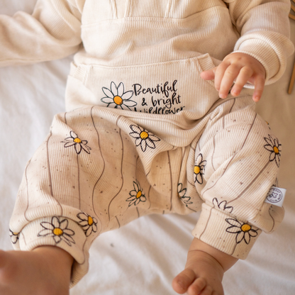 Bio Heavy Ribjersey | Daisy Flower