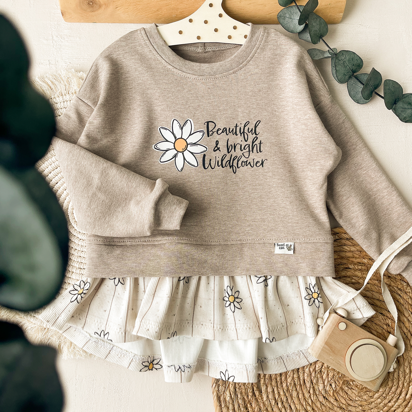 Bio Heavy Ribjersey | Daisy Flower