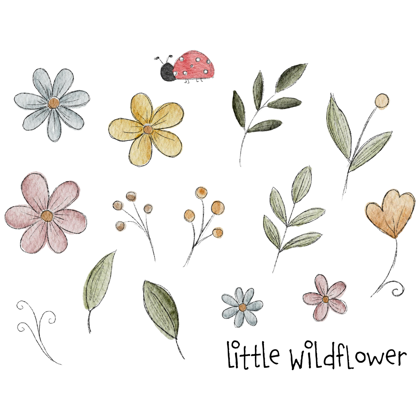 Bügelbild Groß | FlowerPower