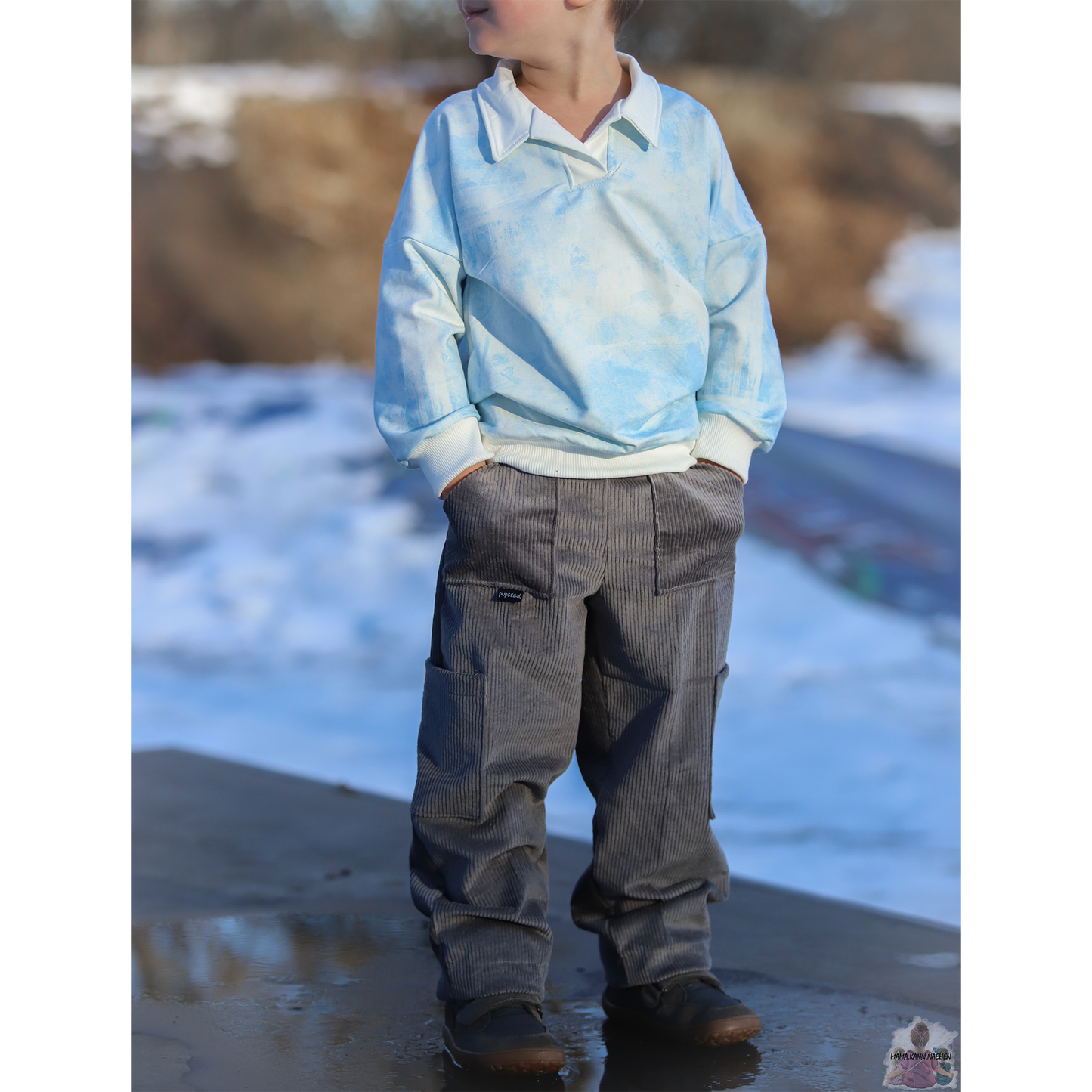 Bio French Terry | Batik blau